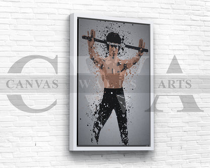 Bruce Lee Canvas Wall Art