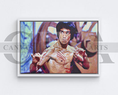 Bruce Lee Canvas Wall Art Movie Poster