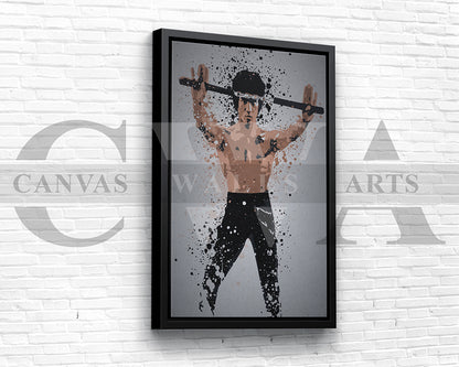 Bruce Lee Canvas Wall Art