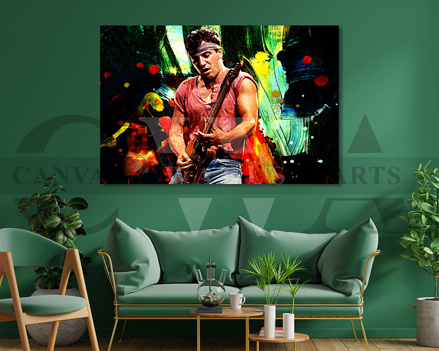 Bruce Springsteen Canvas Wall Art