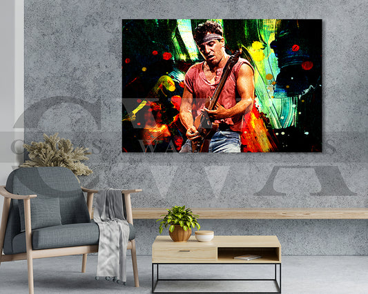 Bruce Springsteen Canvas Wall Art