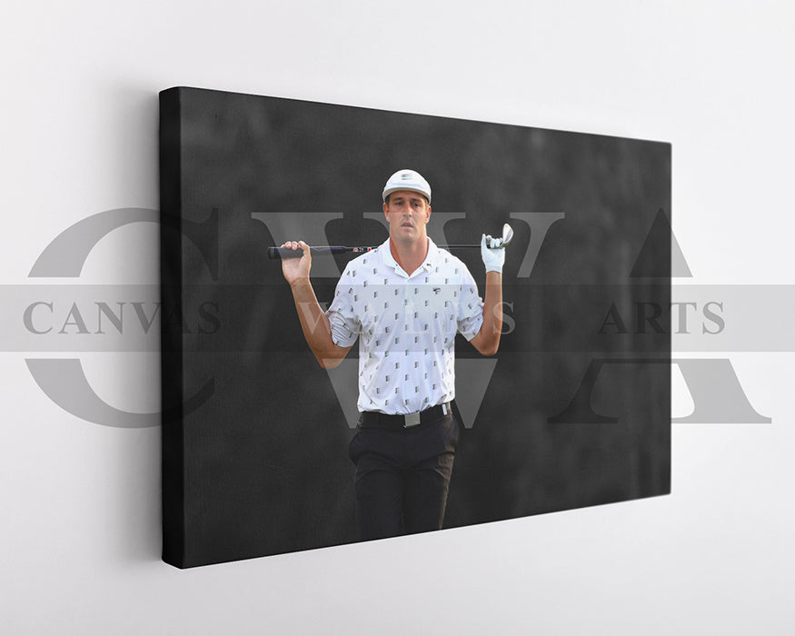 Bryson DeChambeau Black & White Canvas Art Golf Canvas Wall Art