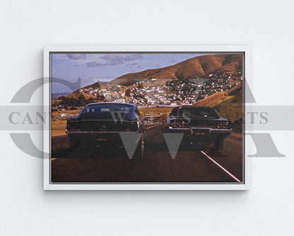 Bullitt Canvas Wall Art Movie Poster