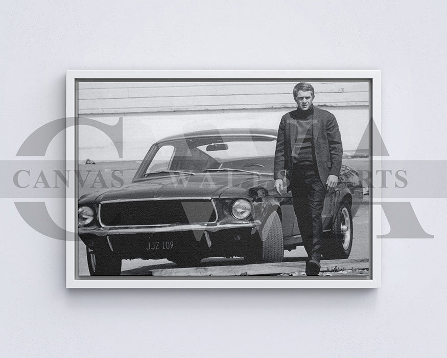 Bullitt Canvas Wall Art Movie Poster Print