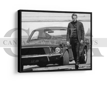 Bullitt Canvas Wall Art Movie Poster Print