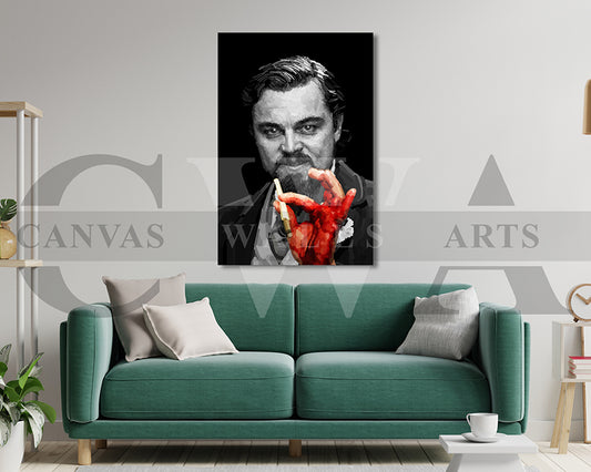 Calvin Candie Canvas Wall Art Abstract Movie Poster