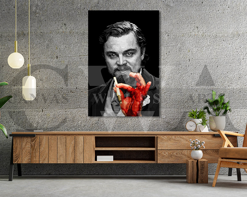 Calvin Candie Canvas Wall Art Abstract Movie Poster