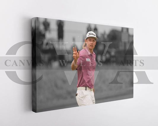 Cameron Smith Black & White Canvas Art Golf Canvas Wall Art