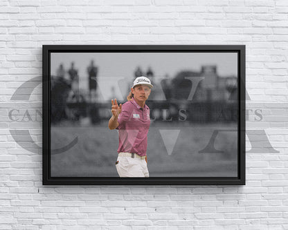 Cameron Smith Black & White Canvas Art Golf Canvas Wall Art