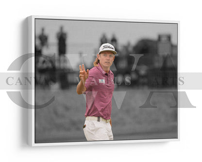 Cameron Smith Black & White Canvas Art Golf Canvas Wall Art
