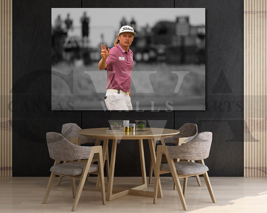 Cameron Smith Black & White Canvas Art Golf Canvas Wall Art