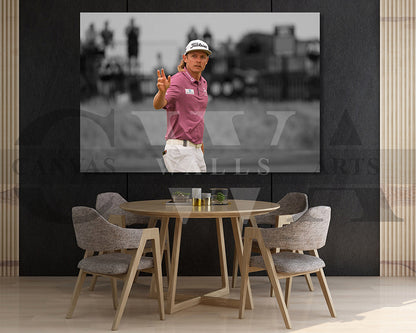 Cameron Smith Black & White Canvas Art Golf Canvas Wall Art