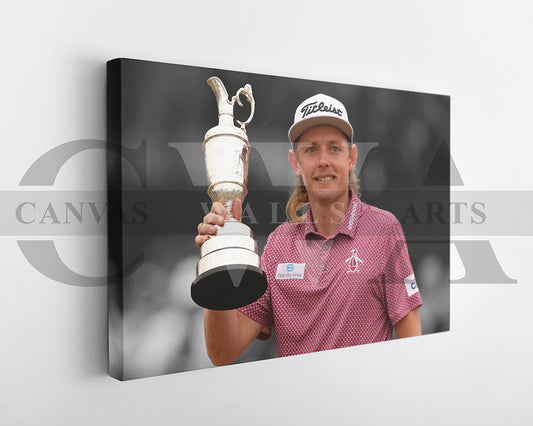 Cameron Smith Black & White Canvas Art Golf Canvas Wall Art