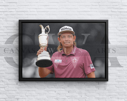 Cameron Smith Black & White Canvas Art Golf Canvas Wall Art