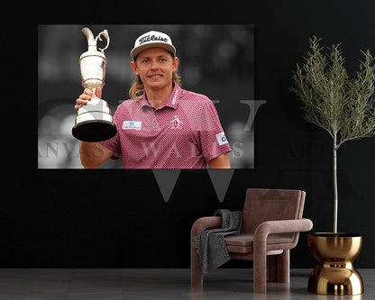 Cameron Smith Black & White Canvas Art Golf Canvas Wall Art