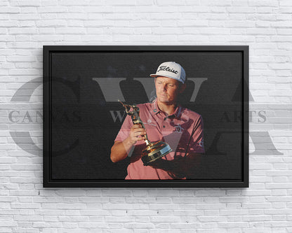 Cameron Smith Black & White Canvas Art Golf Canvas Wall Art
