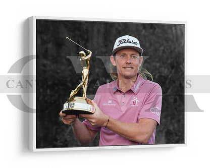 Cameron Smith Black & White Canvas Art Golf Canvas Wall Art