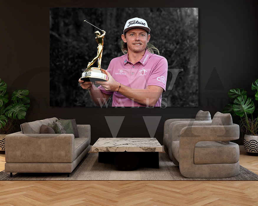 Cameron Smith Black & White Canvas Art Golf Canvas Wall Art