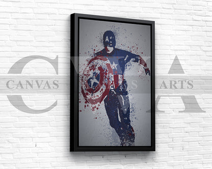 Captain America Canvas Wall Art