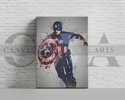 Captain America Canvas Wall Art