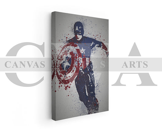 Captain America Canvas Wall Art