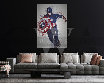 Captain America Canvas Wall Art