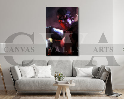 Captain America Canvas Wall Art Abstract Movie Poster