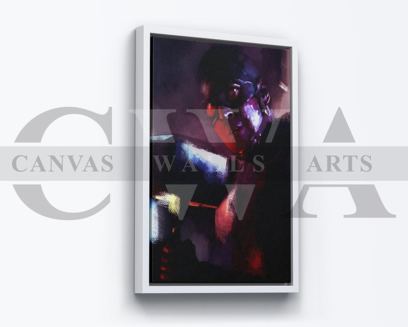Captain America Canvas Wall Art Abstract Movie Poster