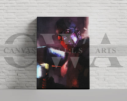 Captain America Canvas Wall Art Abstract Movie Poster