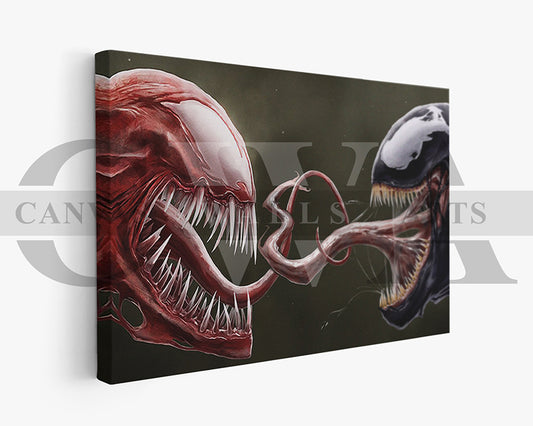 Carnage & Venom Canvas Wall Art Movie Poster Print