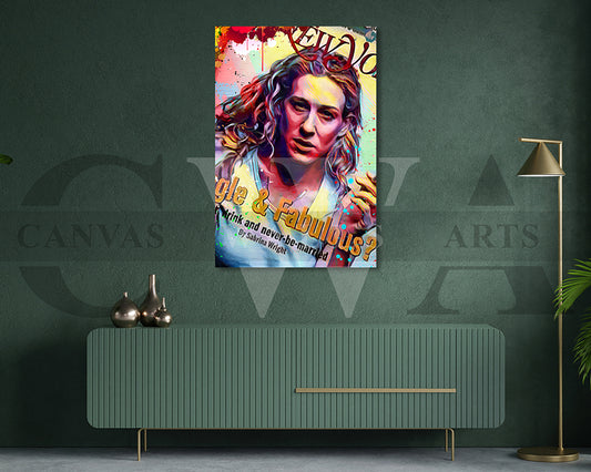 Carrie Bradshaw Canvas Wall Art Movie Poster