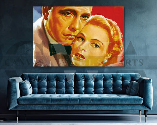 Casablanca Canvas Wall Art Movie Poster Frame