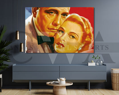 Casablanca Canvas Wall Art Movie Poster Frame