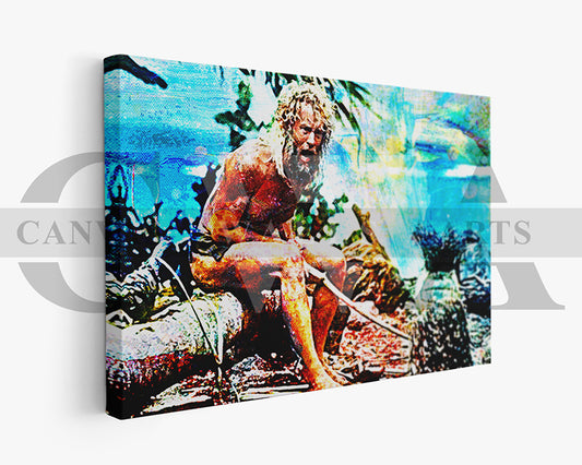 Cast Away Canvas Wall Art Abstract Movie Poster Print