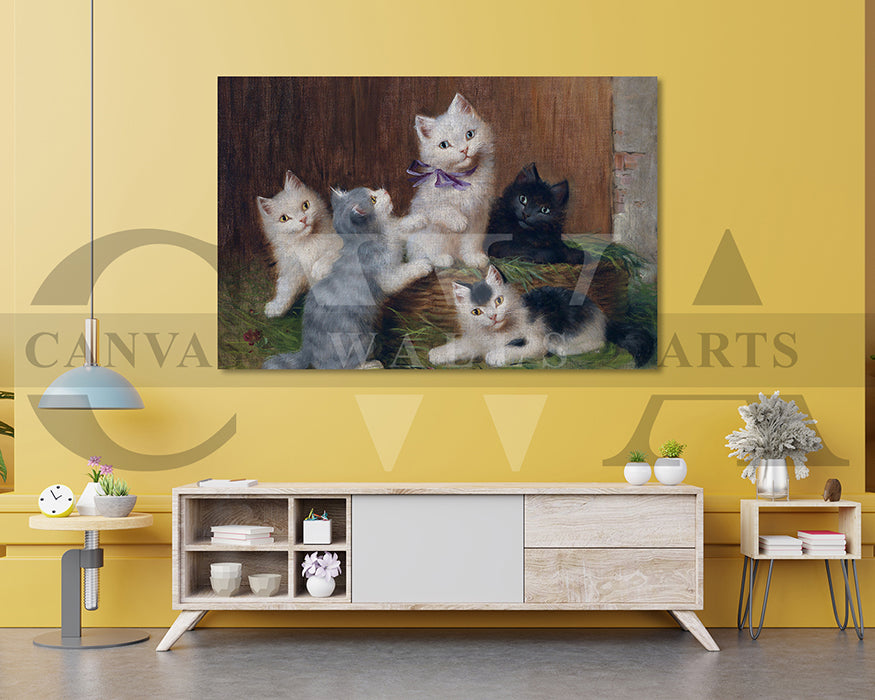 Cats Canvas Wall Art
