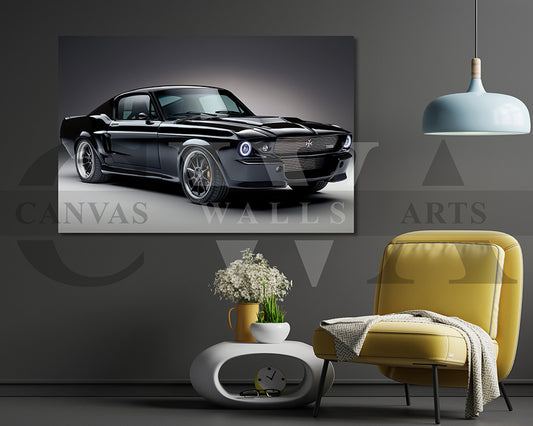 Charge Canvas Wall Art Car Poster Prints