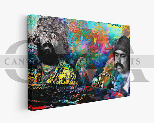 Cheech & Chong Canvas Wall Art Abstract Movie Poster