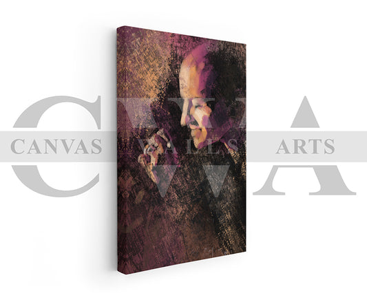 Chester Bennington Canvas Wall Art Abstract Music Poster