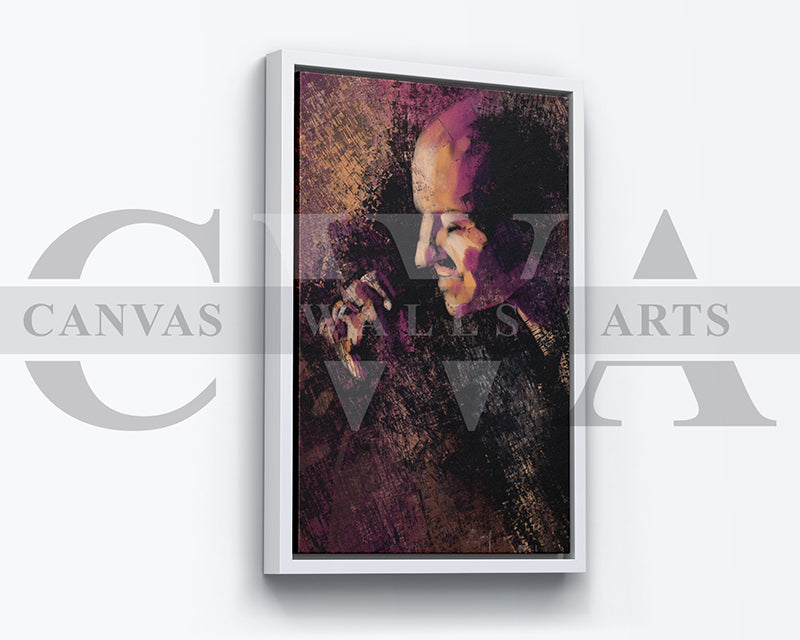 Chester Bennington Canvas Wall Art Abstract Music Poster