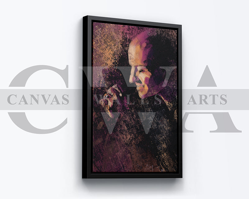 Chester Bennington Canvas Wall Art Abstract Music Poster