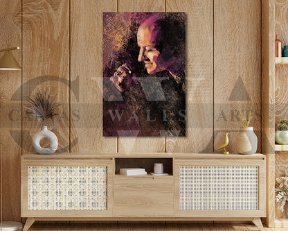 Chester Bennington Canvas Wall Art Abstract Music Poster