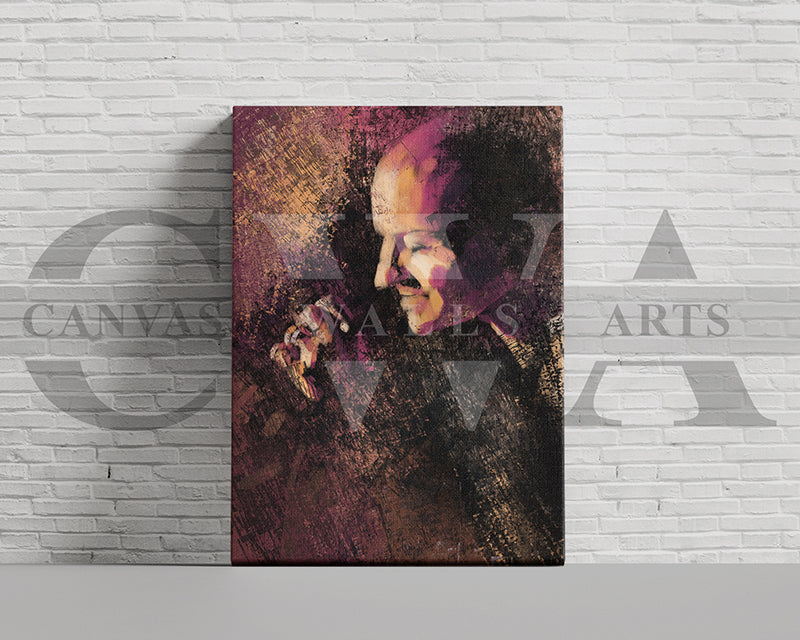 Chester Bennington Canvas Wall Art Abstract Music Poster