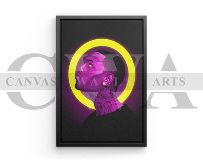 Chris Brown Canvas Wall Art