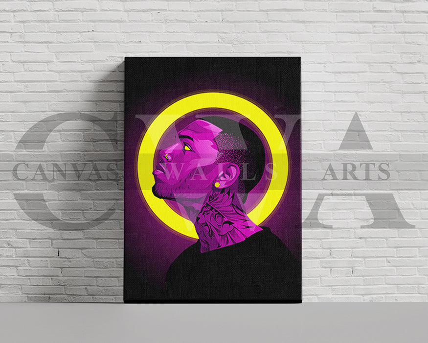 Chris Brown Canvas Wall Art