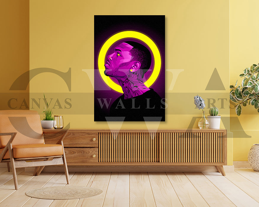 Chris Brown Canvas Wall Art