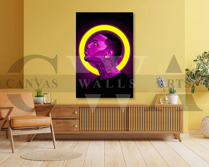Chris Brown Canvas Wall Art