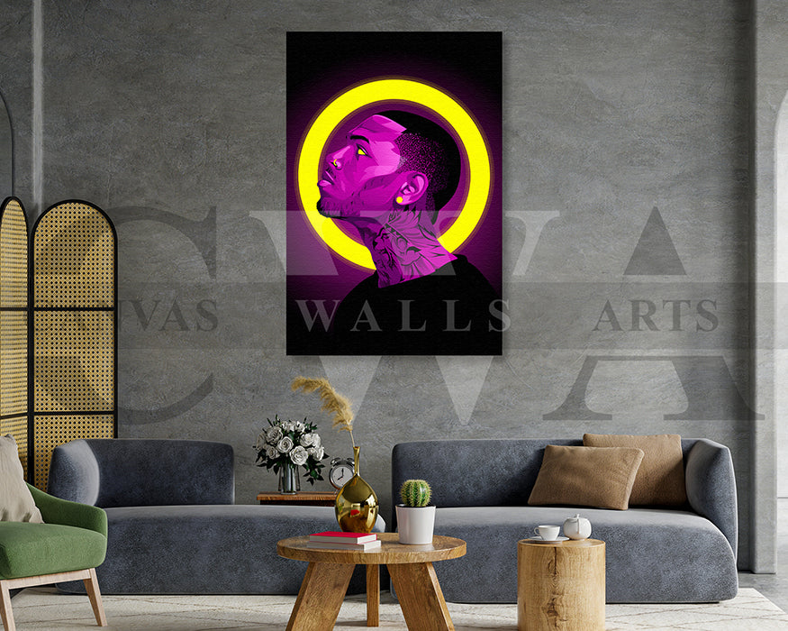 Chris Brown Canvas Wall Art