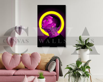 Chris Brown Canvas Wall Art