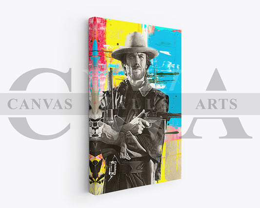 Clint Eastwood Canvas Wall Art Movie Poster