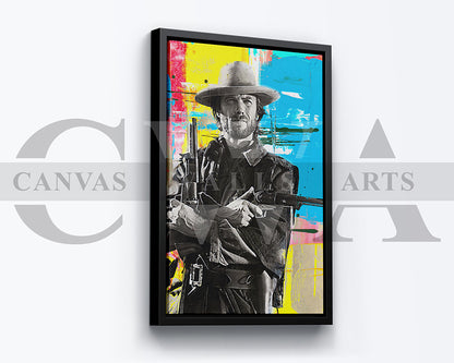 Clint Eastwood Canvas Wall Art Movie Poster